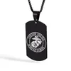 Stainless Steel United States Marine Corps USMC Pendant US Navy USN Military ARMY AIR FORCE Anchor Firefighter Necklace Pendants Jewelry