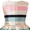 Европейская и американская полосатая модная принцесса платье новое детское платье для девочек171V