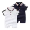 Enfants Designer Vêtements Gîtes Garçons à manches courtes Plaid Romper 100% coton Vêtements pour enfants pour enfants bébé bébé enfant garçon vêtements B02