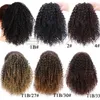 الرباط Afro Puff kinky curly ذيل الحصان الاصطناعية كعكة الكعكة chignon hairpiece للنساء محدث