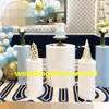 Novo estilo Atacado Personalizado Tamanho Diferente Branco Rodada Acrílico Plinto Carrinho De Exposição Do Casamento Para O Casamento E Eventos decor1070