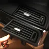 Zentrale beidseitige Klimaanlagen-Entlüftungsrahmen-Dekoration für BMW F10 F18 5er-Serie 2010–2017, LHD, schwarzes Ersatzzubehör