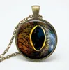 Fashion-2018 glass eye pendant Necklaces colorful vintage dragon eyes art photo glass dome necklaces for women jewelry