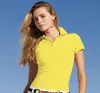 2019 Nieuw damesmerk Kleding Kleding Kort Mouw Shirt Rapel Business Women Polo Shirt Big Horse Krokodil borduurwerk katoen vrouw Polo shirt