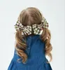 Fermagli per capelli per bambini Buffalo Plaid Ragazze Designer Archi per capelli Clip Morsetto per testa Boutique Forcine per capelli Moda Artigli per capelli Accessori per copricapo YP214