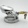 Stainless steel male chastity clasp BDSM male sex toy sex slave penis lock cage