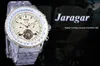 Jaragar Aviator Serie Military Skala Yellow Elegant Dial Tourbillon Designer Mans Fashion Luxus Uhren Marke Automatisch Mann Watc7326134