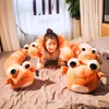 nouveau lit fille peluche chenille géante mignonne tenue poupée de sommeil à long panda animal oreiller cerf jouet cadeau 51inch 130cm DY50787
