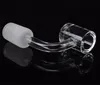 100% véritable Quartz Banger 4mm d'épaisseur 9045 degrés plate-forme pétrolière dab rigs Domeless club clou 14mm 18mm mâle femelle Bangers