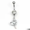 Heart Shaped Acessórios Popular Umbigo Anel Body Piercing na moda New Navel Moda prego