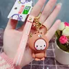 2019 New Crown Monkey Chain Key Chain Cute Kew Tornychain Girl Girl Bag Borse Pendant Embellishing Keychain Girls Fashion 4567