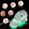 Máscara facial LED de 7 colores, máscara facial, terapia de luz, máscara para el cuello con microcorriente para Skin6758528