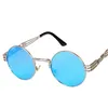 Rétro rond métal femmes lunettes de soleil Steampunk hommes classique mode femmes hommes Designer offre spéciale ovale lunettes de soleil UV400 8010