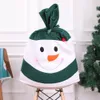 Decorações de Natal, boneco de neve cadeira de família capa de decoração doméstica Conjunto de protetores bainha presentes para 2021 anos1