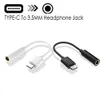 Typ-C till 3,5 mm hörlurkabeladapter USB 3.1 Typ C Man till Aux Audio Female Jack för Type-C-smartphone