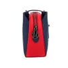 HBP Umhängetasche Mode Damen Messenger PU-Leder einfache Kontrastfarbe Outdoor-Reiselicht (rot)