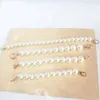 New Faux Pearl Beaded Design Shoulder Bag Strap Women Handbag Strap 22-32cm Length Lady Replacement Obag Handles Bag Accessories