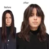 Human Hair Bangs Długie grzywki grzywki Grzywki Naturalny czarny klip w grzywce z świątynią dla kobiet9176120