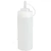 Groothandel - 1 stuk 8oz 12oz 16oz 24oz hot koop keuken plastic knijpfles dispenser 8oz voor saus azijn olie ketchup