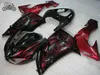 Eftermarknadsfeokingdelar till Kawasaki Ninja ZX10R 2006 2007 Red Flames Motorcykel Body Repair Fairings Set ZX 10R 06 07 ZX-RR ZX-10R