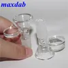 Narguilé en verre de 14 mm d'épaisseur Bong Diapositives Bol avec poignée Entonnoir Homme Sablier Accessoires pour fumer Pipe à eau Bongs Bols tuyaux à main en silicone