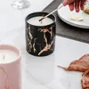 Candela profumata in marmo Marmo modello oro Candela in ceramica INS Candele per aromaterapia Decorazioni per la casa Candela regalo per San Valentino