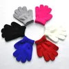 12 Colors Children Winter Gloves Candy Color Boy Girl Acrylic Glove Kid Warm Knitted Finger Stretch Mitten Student Outdoor Glove Gift M721