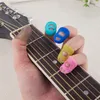 Silikon-Gitarren-Fingerhülse, Finger-Daumen-Picks, Gitarren-Fingerschutz, nützlich für Akustikgitarren-Anfänger, andere Saiteninstrumente