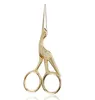 Stainless Steel Embroidery Sewing Tools Crane Shape Stork Measures Retro Craft Shears Cross Stitch Scissors DHL Shipping Free 70PCS