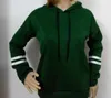 Arm randig design tonåringar hooded hoodies casual lösa toppar tröjor kvinnor vinter varma mode pullover hoodies kläder kläder