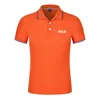 Luxe Polo Heren T-shirts Balr Street Tide Brand Short-Mouwen Ronde hals Losse Katoenen Katoenen Mannen Persoonlijkheid Heren T-shir