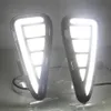 2Pcs drl For Toyota Camry 2015 2016 2017 LED DRL Daytime Running Lights Daylight Fog light cover with Yellow Signal