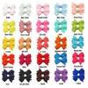 50 PCS Lot 25 färger i par Babyflickor Fullt fodrade hårstift Tiny 2 Hair Bows Alligator Clips för Little Girls Spädbarn Tod241T