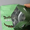 Devils Half Oz Bagdevils Sallad Packaging Påsar 3.5 Mylar Child Proof Pouch Zip Lock Airtight för torr örtförpackning