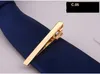 Clipes de gravata de ouro 13 cores da moda clipe de pescoço gravata dos homens clipe para pai negócio tie clipe de presente de natal frete grátis