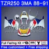 Karosserie fabrikweiß heiß für Yamaha TZR250RR RS RR YPVS TZR250 88 89 90 91 244HM.4 TZR-250 TZR250 3MA TZR 250 1988 1989 1990 1991 Verkleidungsset