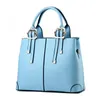 أزياء المرأة حقائب فاخرة جلد أزرق سيدة نمط حقيبة بسيط بو مصمم الكتف المحافظ السماء اليد اللون wotkd