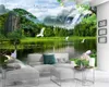 3d Mural Wallpaper Beautiful Asuka Lake Fantasy Waterfall Landscape Living Room Bedroom TV Background Wall Wallpaper