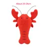 pawstrip 1pc Soft Plush Dog Toys Cartoon Lobster Crab Dog Squeaky Toys Interactive Pet Puppy Toys For Small Dogs