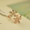 Mossovy Charms Zircon Flower Adjustable Wedding Accessories Rings for Woman Delicate Cubic Zirconia Ring Fashion Female Jewelry