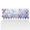 3D 38.2x14cm Aquarel Mozaïek Verwijderbaarself-Adhesive Waterdichte Keuken Badkamer Sticker Tile Sticker Art Muursticker