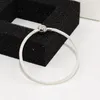 Bracelet en os de serpent de mode exquis pour Pandora classique en argent sterling 925 avec boîte d'origine bracelet tissé en argent pour dames