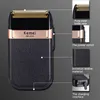KEMEI nowa maszynka do golenia ładowanie USB tłokowa podwójna siatka złoty i srebrny nóż siatkowy golarka do prania km-2024 5