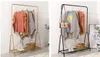 Nórdico simples moderno casaco cabide quarto mobiliário doméstico assoalho montado roupas prateleiras de ferro de ferro de ferro