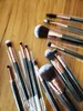 12pcs/set makeup brush kit Delicate iron boxes brush case suits Powdery bottom makeup brush set