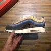 Mit Box Designer 97 Sean Wotherspoon Laufschuhe für Männer Frauen 97er Sport-Turnschuhe Herren-Trainer Schnür-Outdoor-Walking-Sneaker Bequemer Chaussures-Trainer