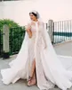 sexy mermaid wedding dress slit