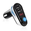 AP02 Bil Charger Bluetooth Car Kit Handsfree FM Sändare Wireless A2DP Cars Mp3 Player Support U Disk Dual USB 5V 3.1A