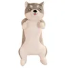 Nouvel Jumbo Animal Husky Toy Toy géant Soft Cartoon Shiba Inu Dog Doll Girl Sleeping Oreiller Cute Decoration Cadeau 130cm 160cm DY5087975357