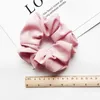 11Color Lady Girl Hair Scrunchy Ring Elastic Hair Bands Pure Color Tyres Sports Dance Scrunchie Soft Hairbands5985352